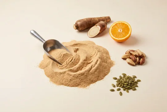 Immufix powder with orange, nuts and seeds